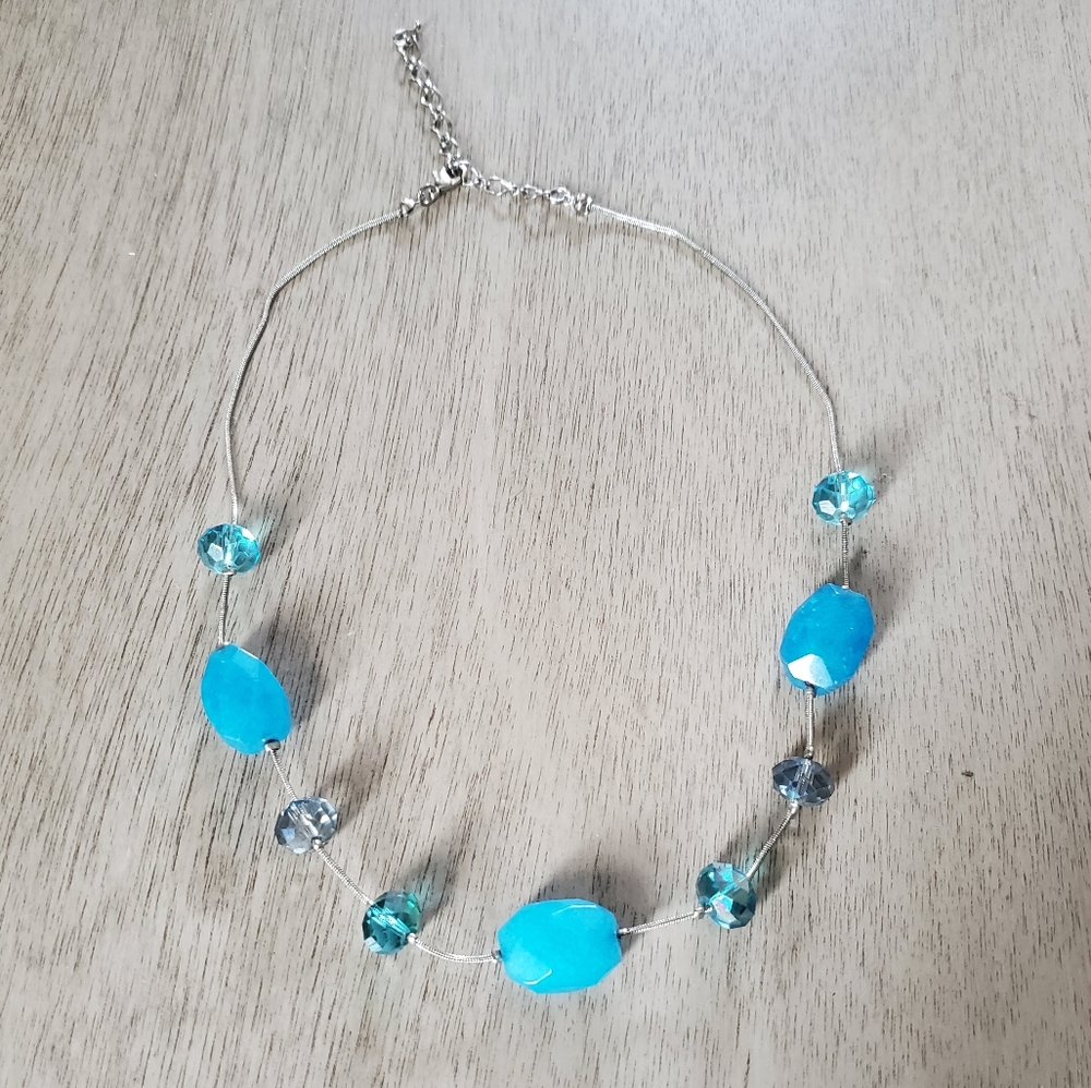 Blue necklace